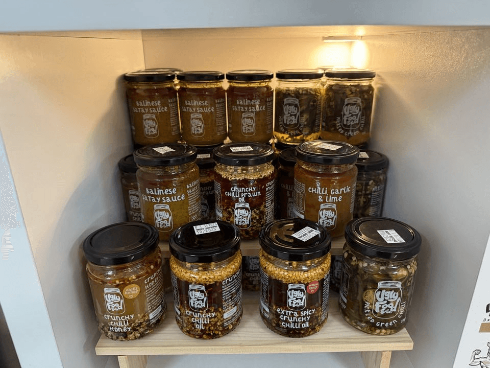 Ugly Food & Co artisan sauces and condiments on shelf